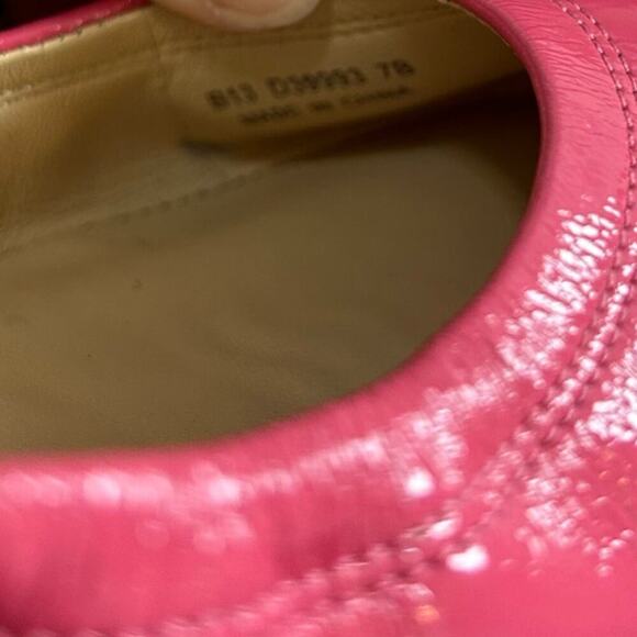 Cole Haan Womens Ballet Flats Size 7 Pink Patent Leather Slip On - Picture 7 of 7